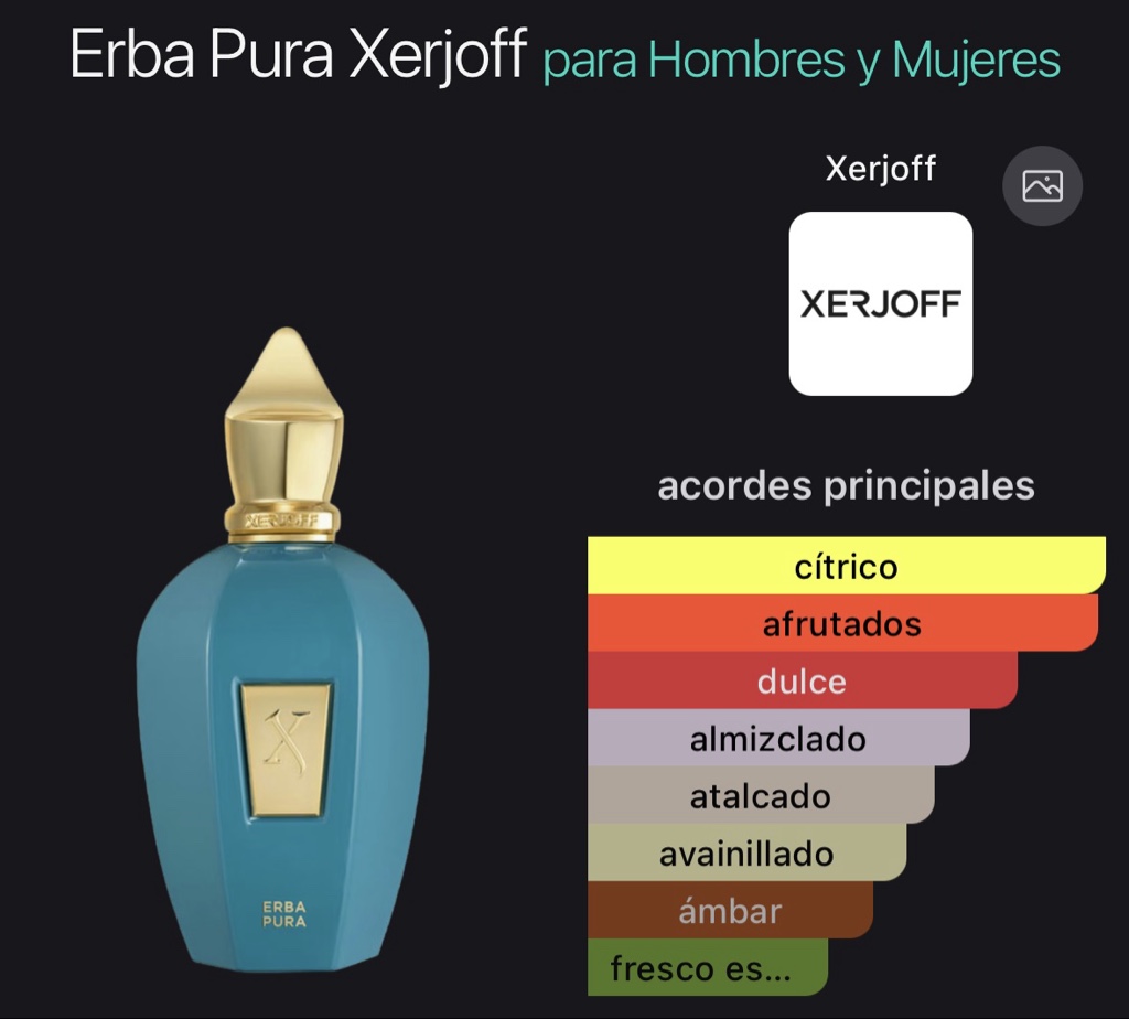 Erba Pura Xerjoff para Hombres y Mujeres