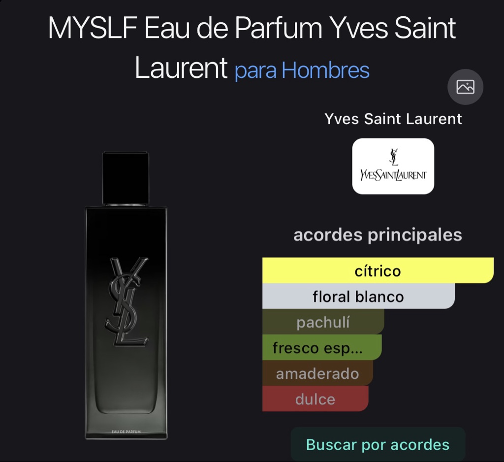 MYSLF Eau de Parfum Yves Saint Laurent para Hombres