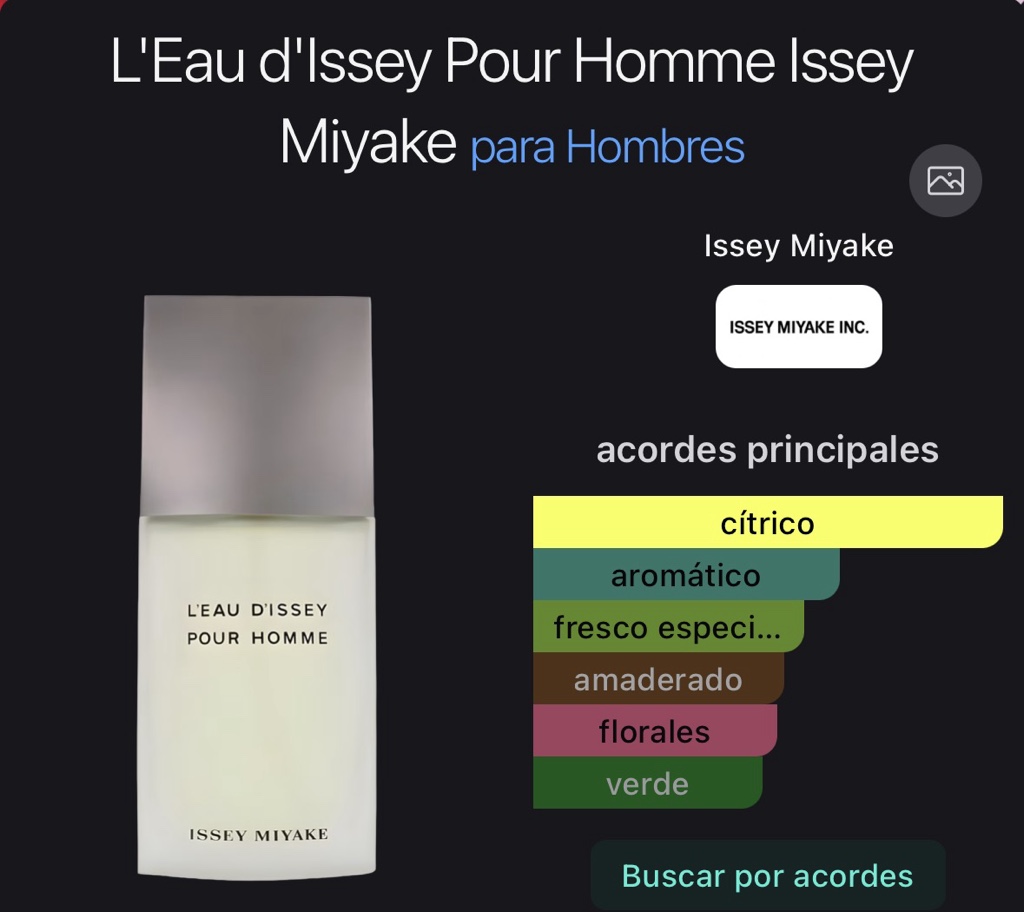 Pour Homme Issey Miyake para Hombres