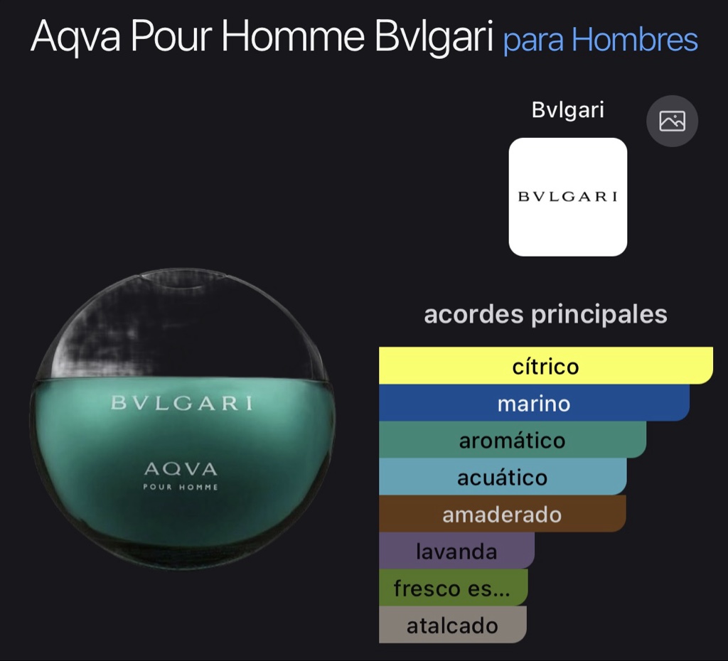 Aqva Pour Homme Bvlgari para Hombres