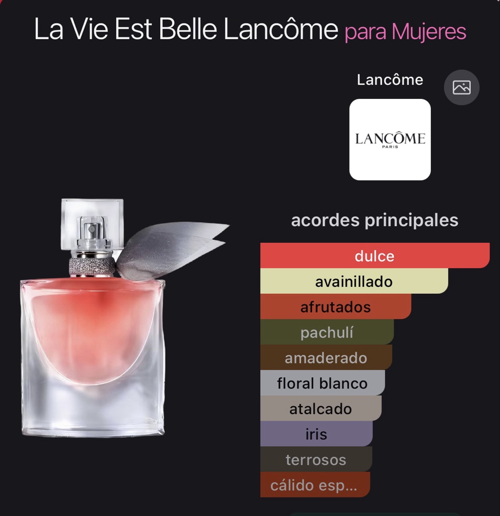 La Vie Est Belle Lancôme para Mujeres
