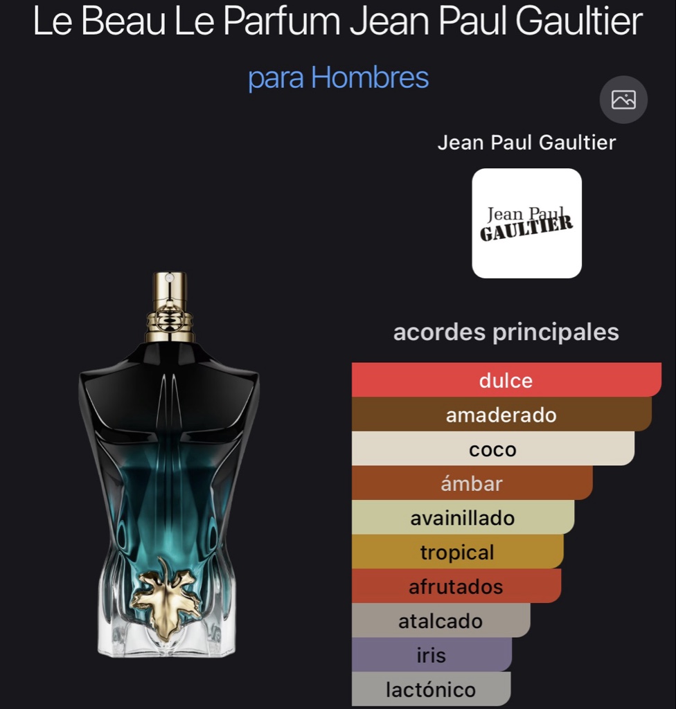 Le Beau Le Parfum Jean Paul Gaultier para Hombres