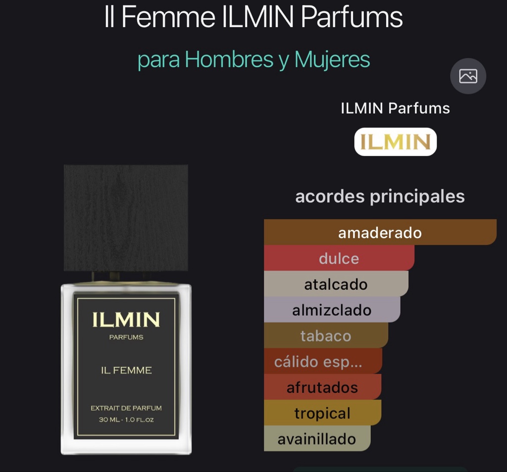 Il Femme ILMIN Parfums para Hombres y Mujeres