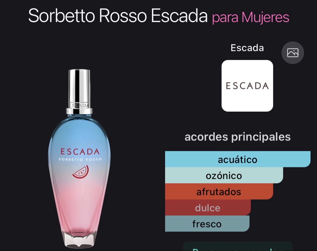 Sorbetto Rosso Escada para Mujeres