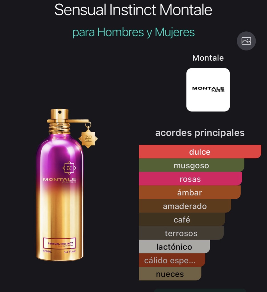 Sensual Instinct Montale para Hombres y Mujeres