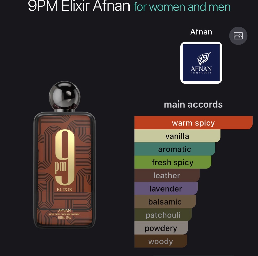 9PM Elixir Afnan for women and men