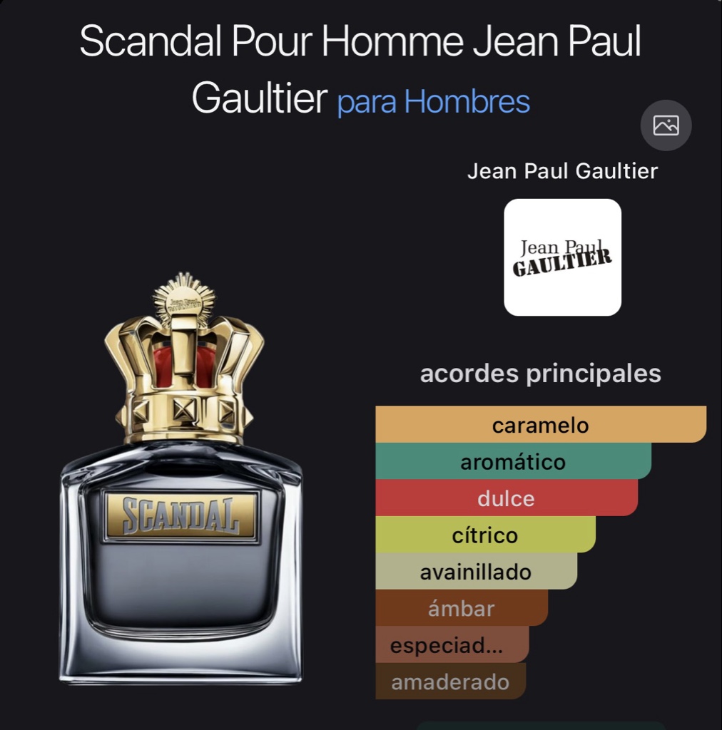 Scandal Pour Homme Jean Paul Gaultier para Hombres