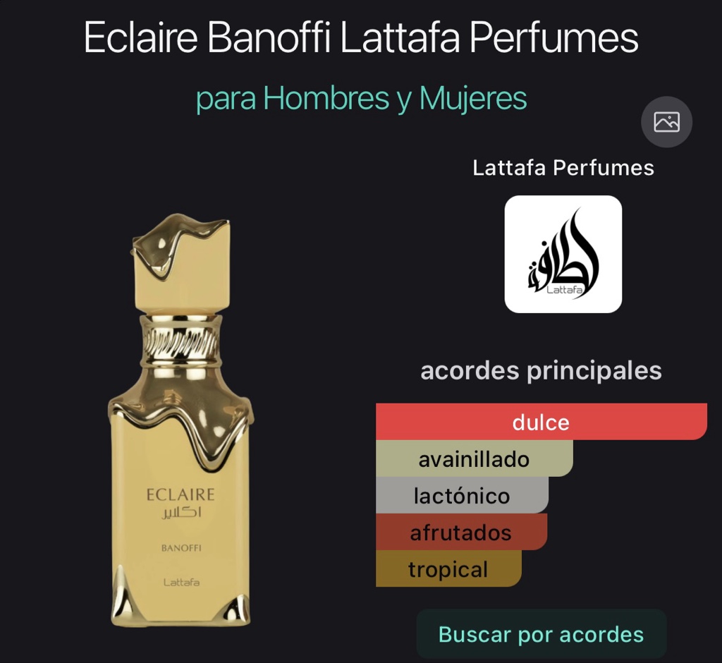 Eclaire Banoffi Lattafa Perfumes para Hombres y Mujeres