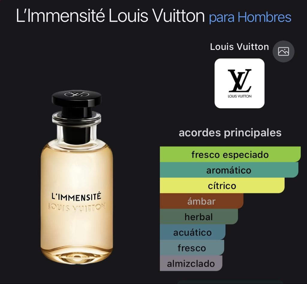 L’Immensité Louis Vuitton para Hombres