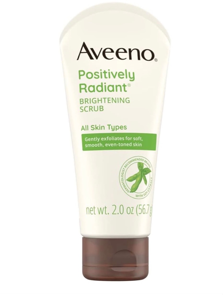 Aveeno Positively Radiant exfoliante facial iluminador