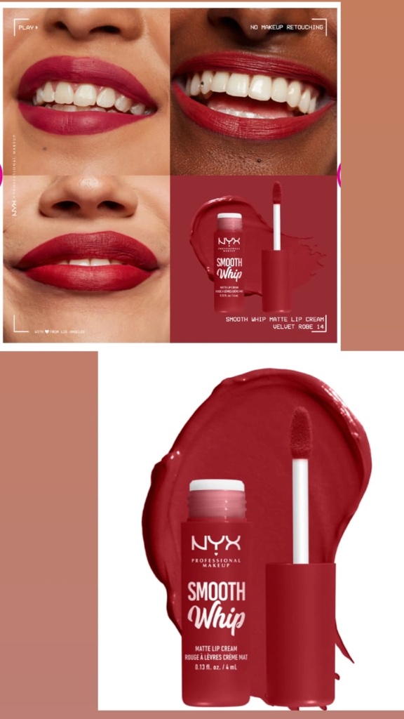 NYX Smooth Whip Matte Lip Cream Tono Velvet Robbe