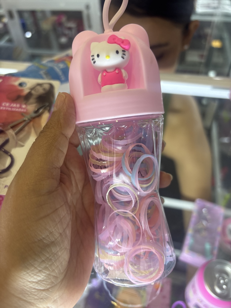 Hello Kitty rosado set de ligas