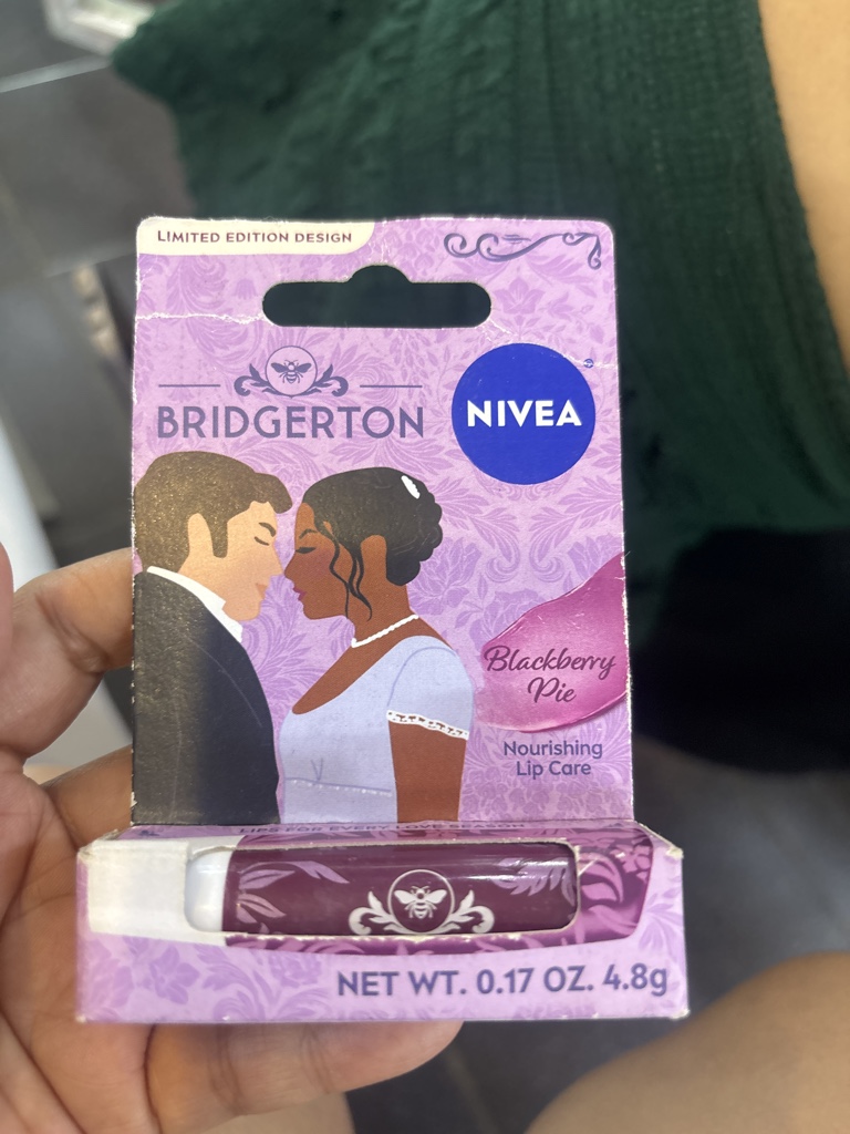 NIVEA Bridgerton Blackberry Pie lip gloss