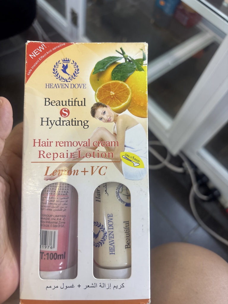 HEAVEN DOVE crema depilatoria limon