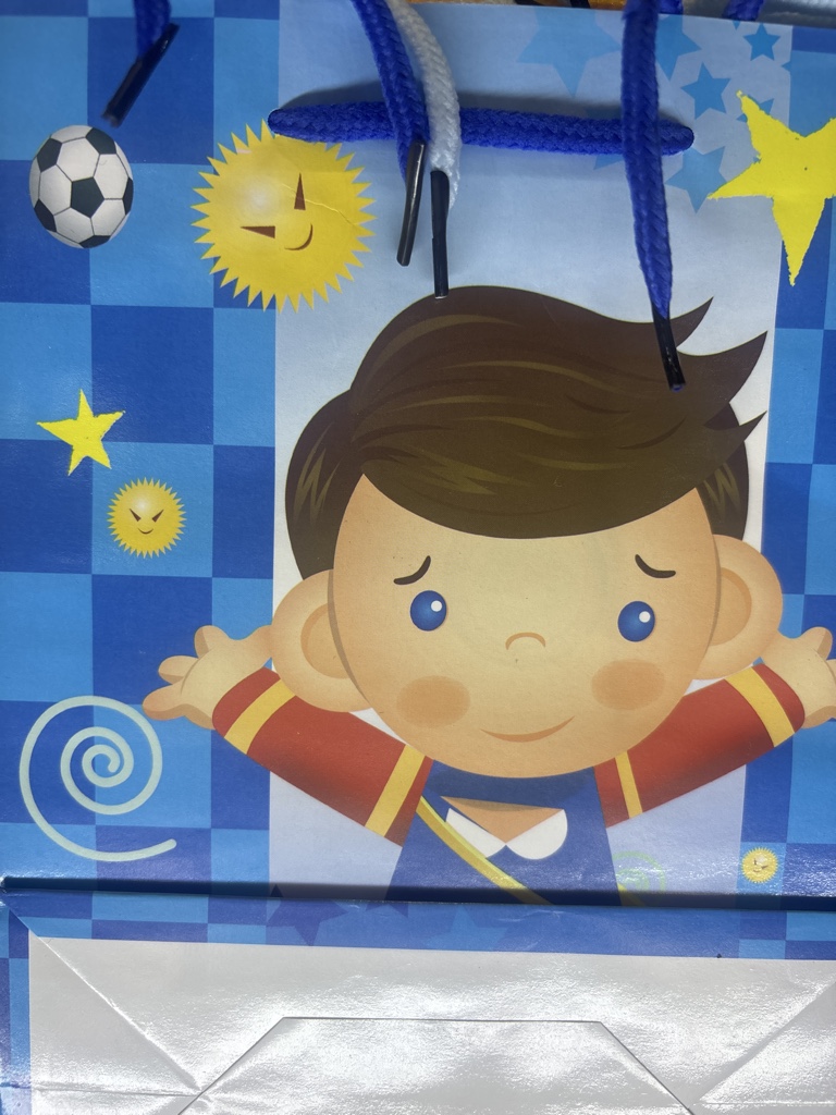 Bolsa infantil azul medianas