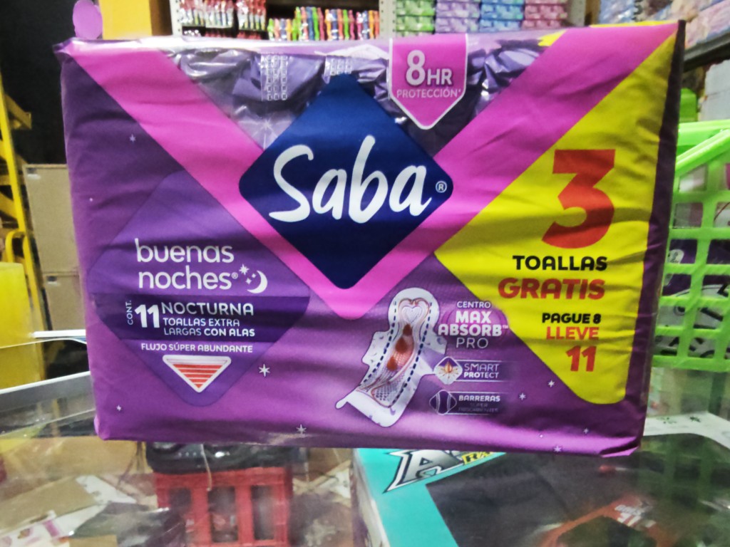 Saba toallas nocturnas 11+3