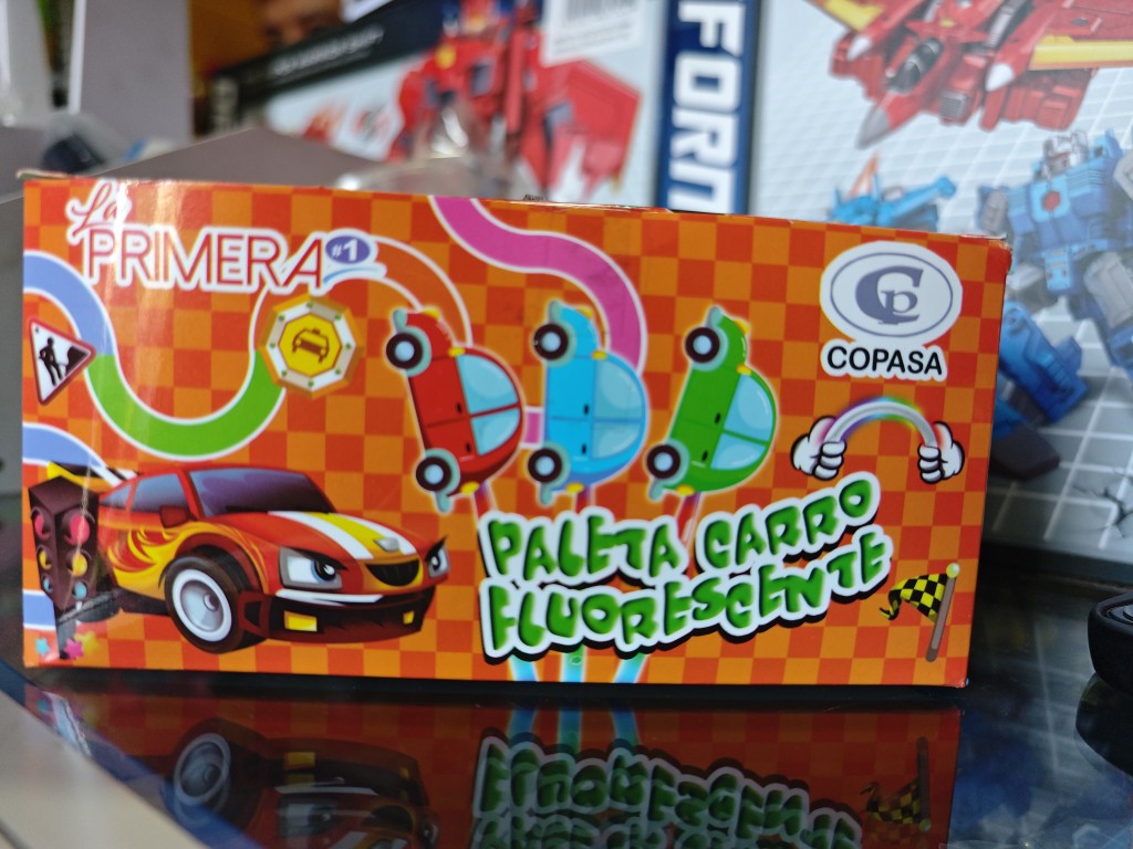 Paleta Carro fluorescente
