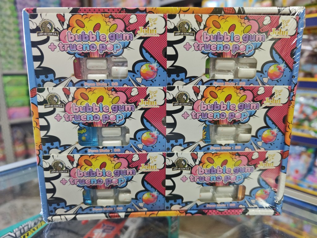 bubble gum trueno pop 30 unidades