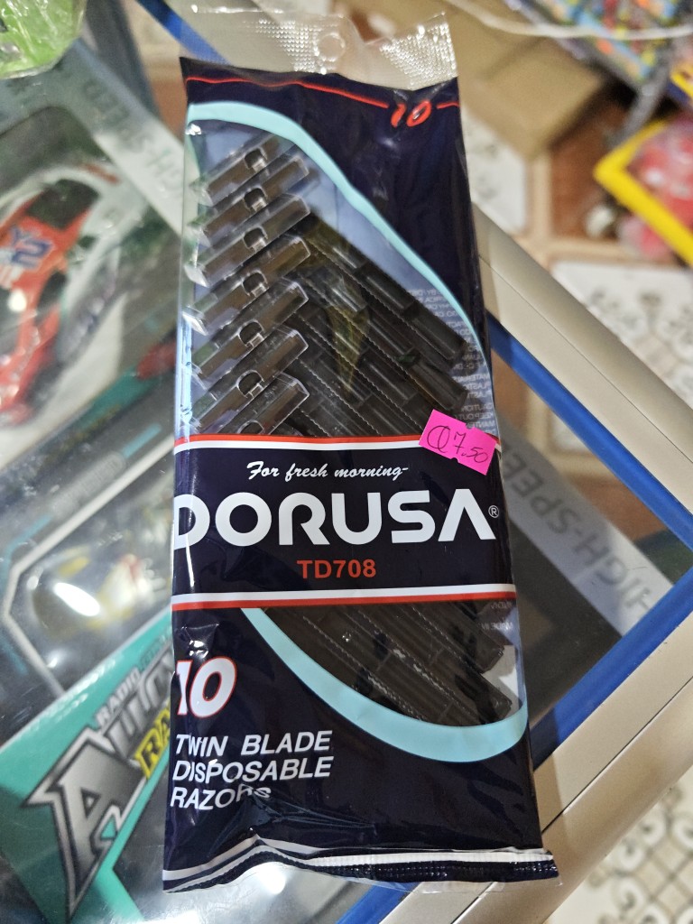 Dorusa rasuradora negros 10u