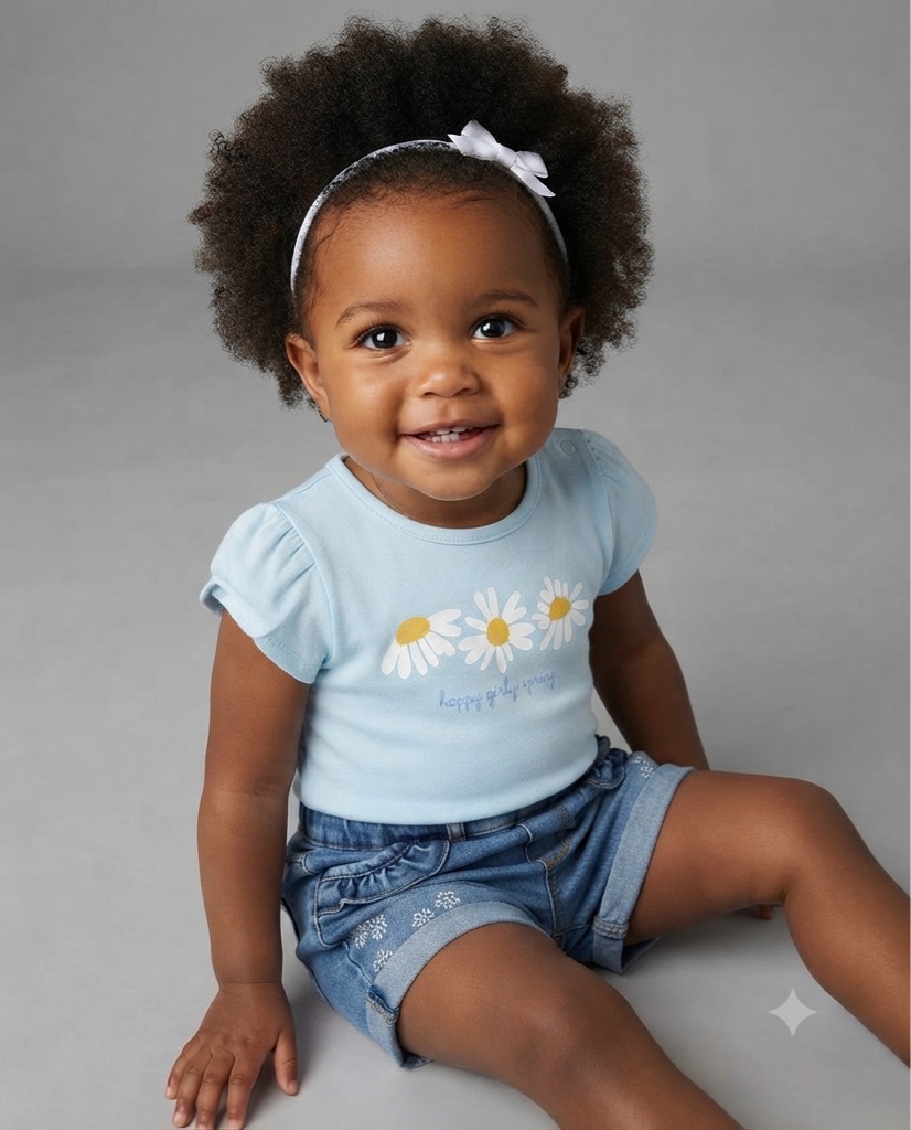 Set de short Denim y blusa MS