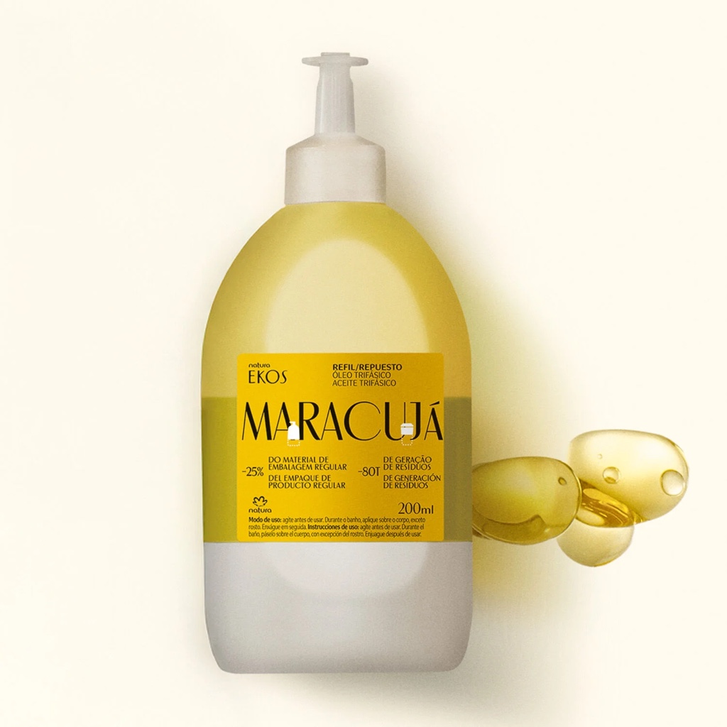 Repuesto Aceite Trifásico Corporal Natura Ekos Maracuyá 200 ml
