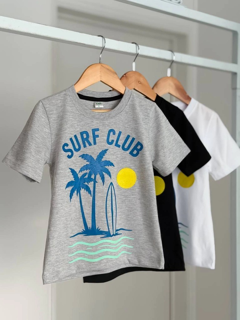 Remera surf Brillarás gris