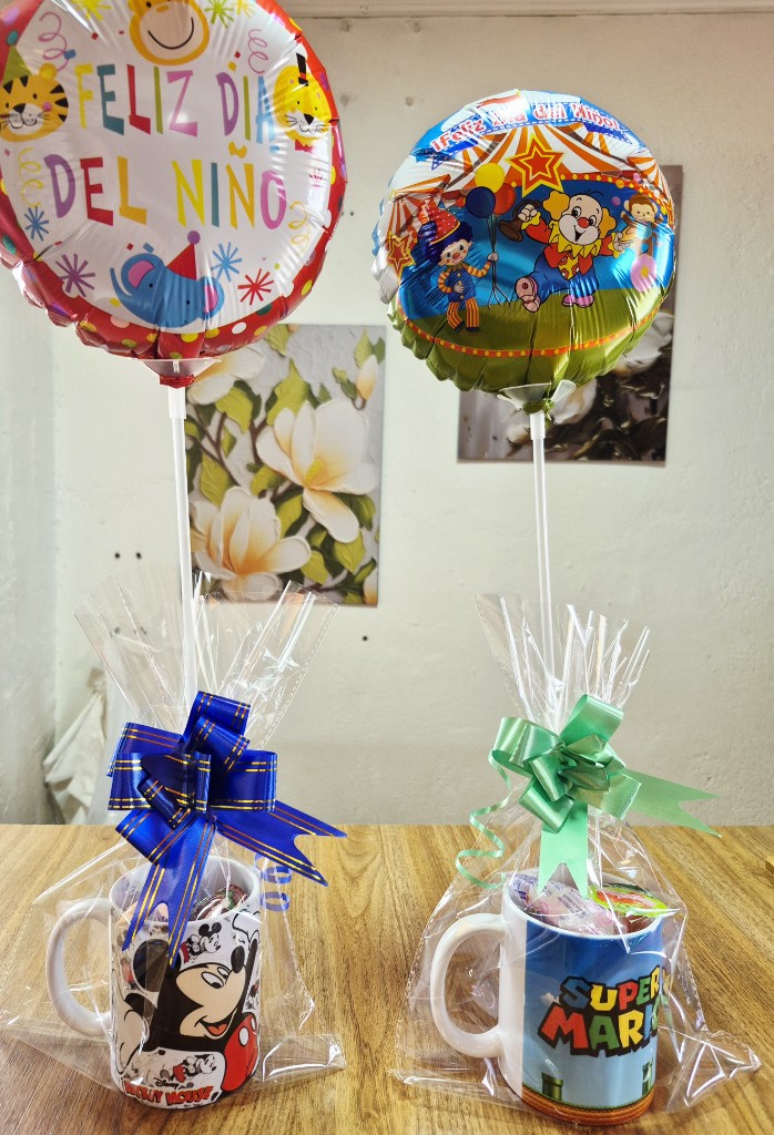 Pack Tazon Con Dulce Y Globo
