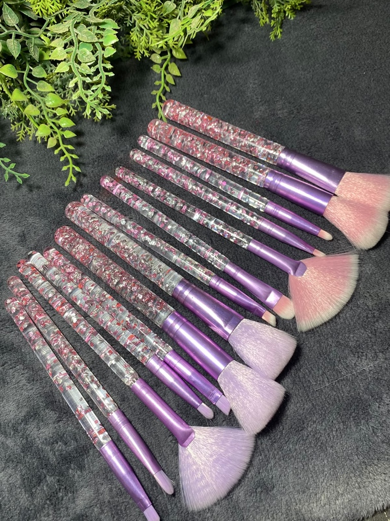 Set x7 brochas glitter