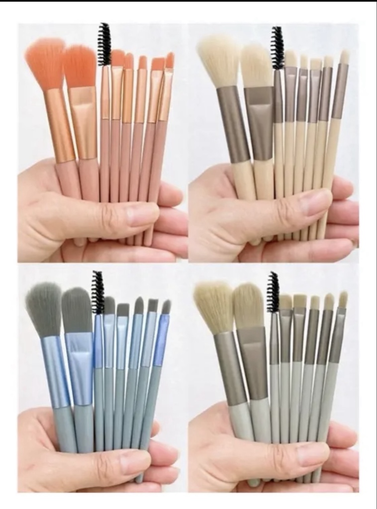 Set x7 mini brochas pasteles