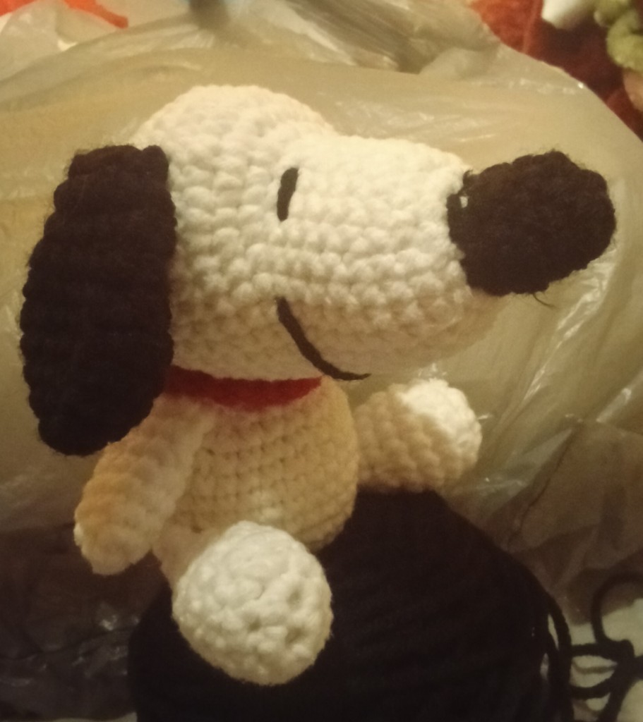 Snoopy crochet plush