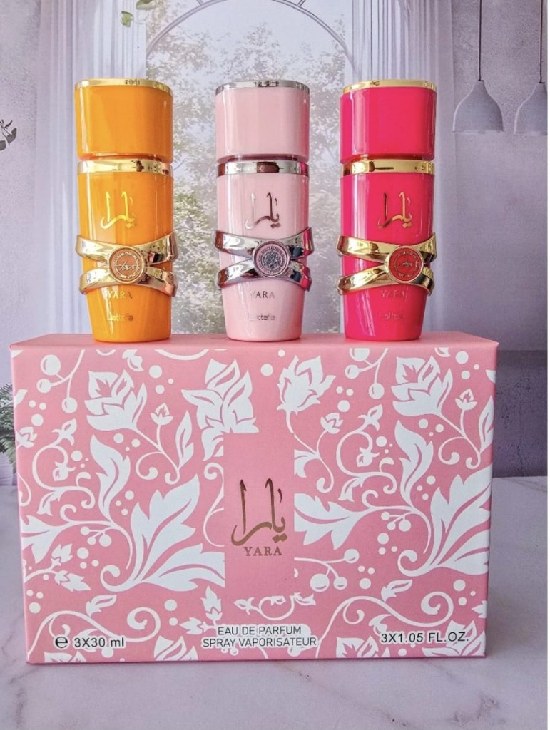 Set de Perfumes Árabes Yara (Lattafa) - Trilogía Mini 3x30 ml