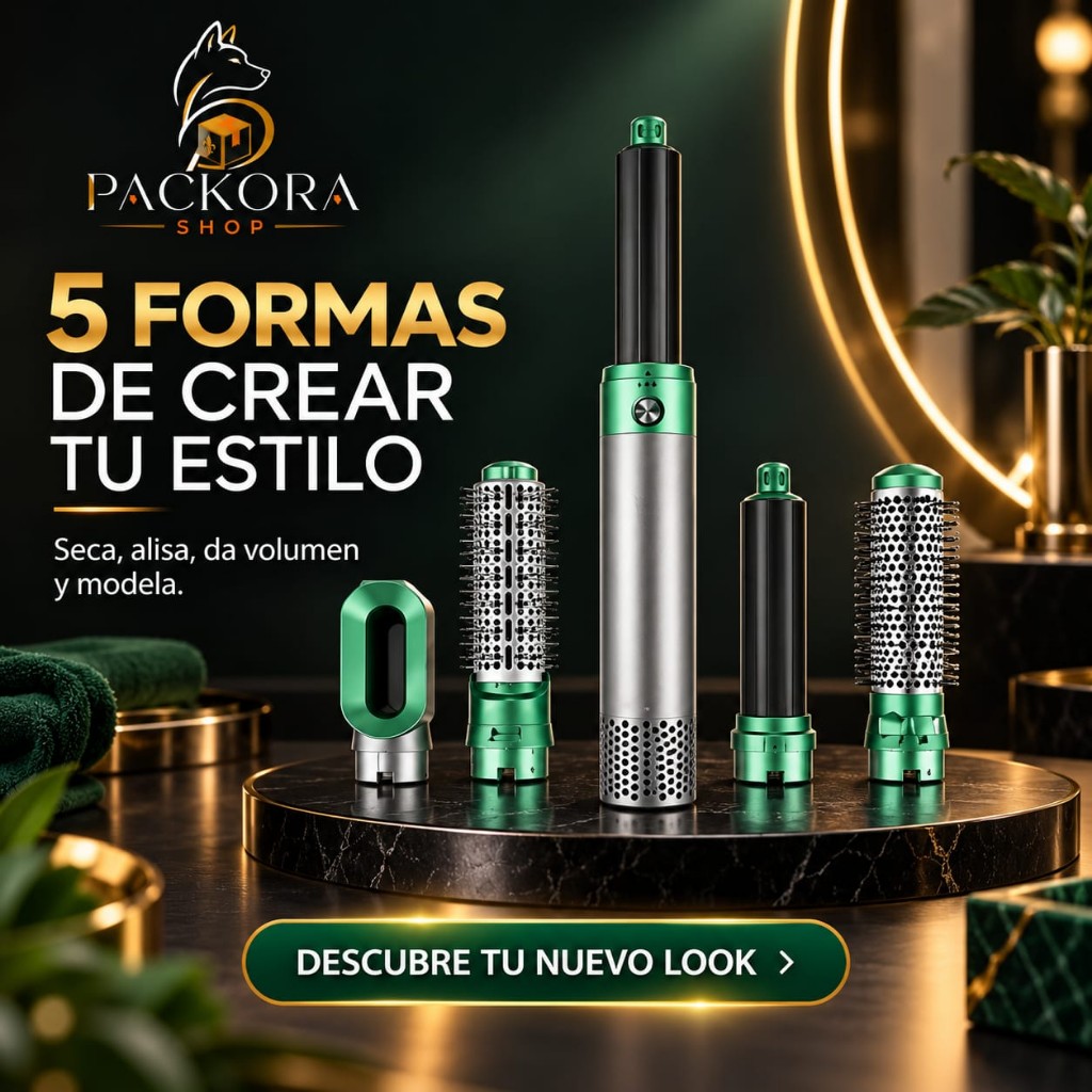 Cepillo Secador 5 en 1 Avocado Alisador y Voluminizador