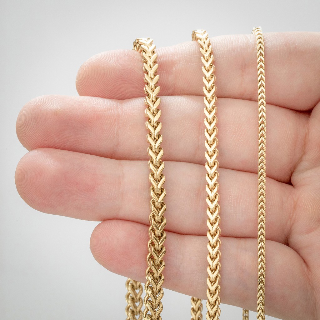 CADENA FRANCO / 2 MM - ORO LAMINADO 18K