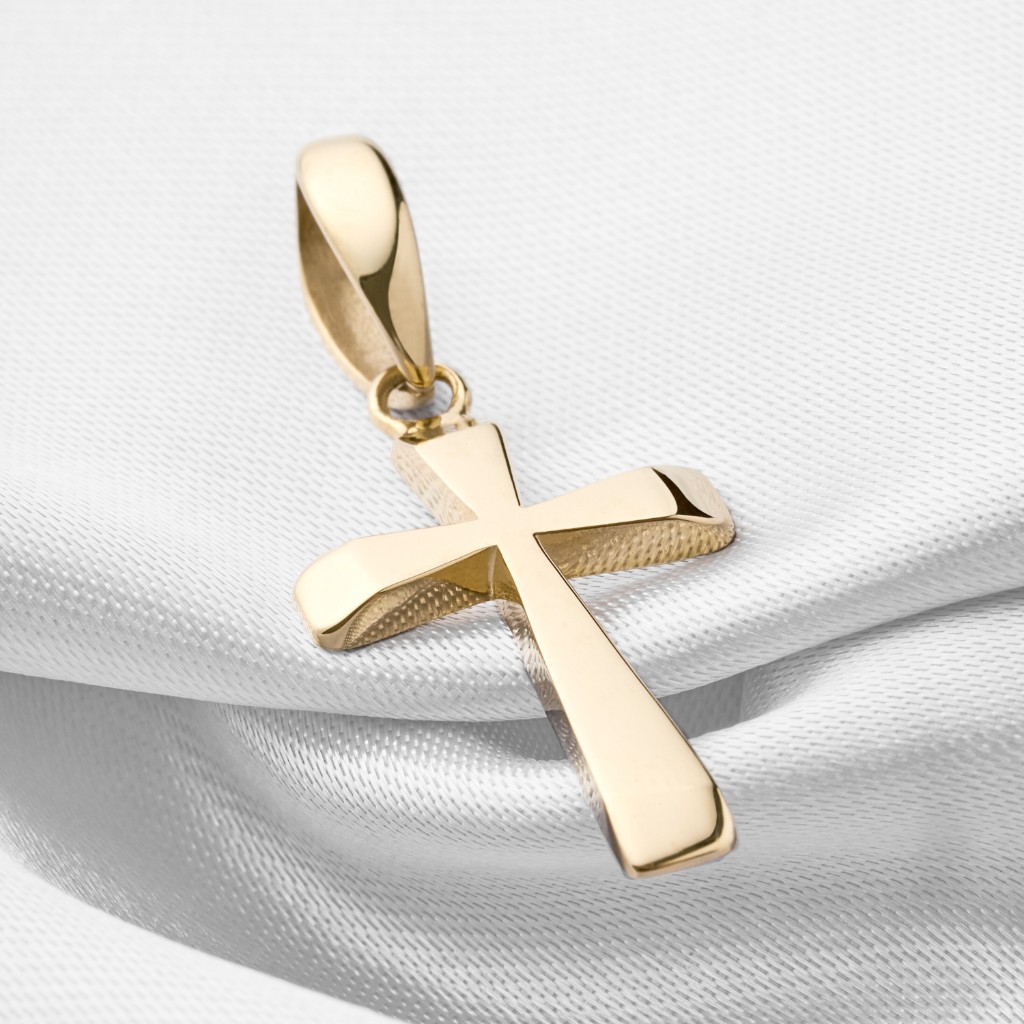DIJE CRUZ LISA - ORO LAMINADO 18K