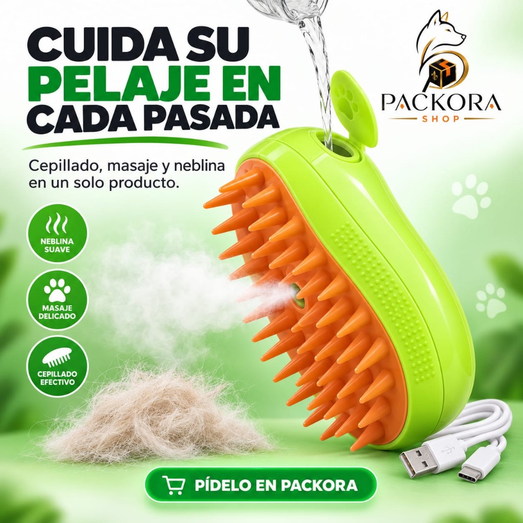 Cepillo a Vapor para Mascotas