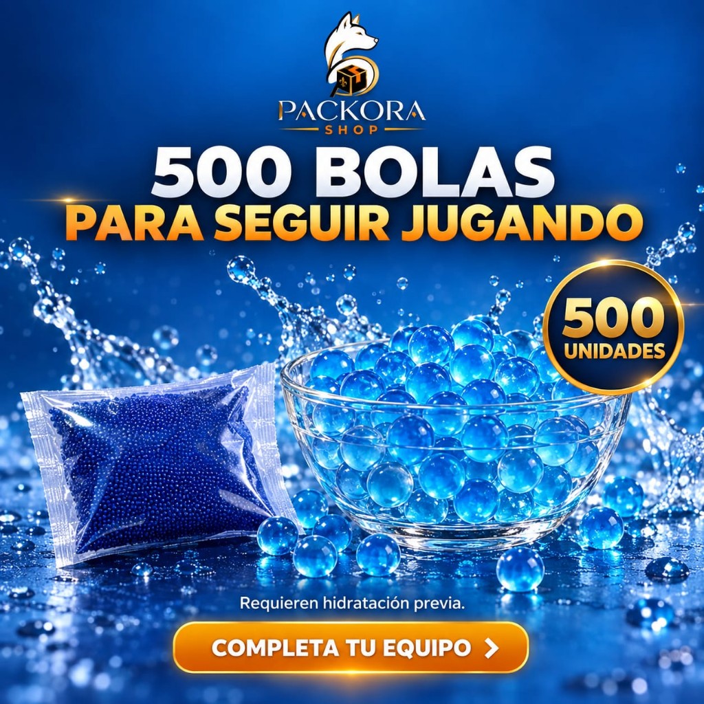 Bolas de Hidrogel para Pistola Blaster x 500 Unidades