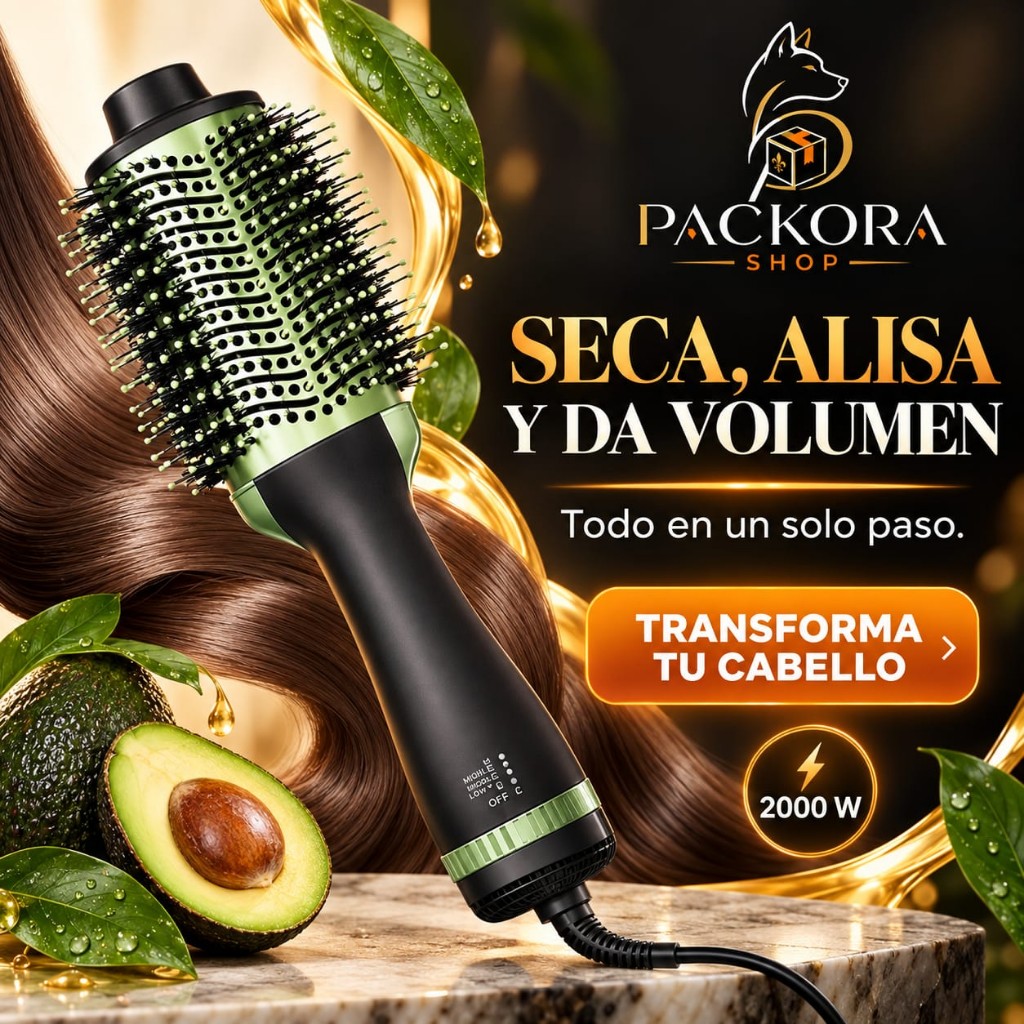 Cepillo Secador Alisador 3D Avocado 2000 W