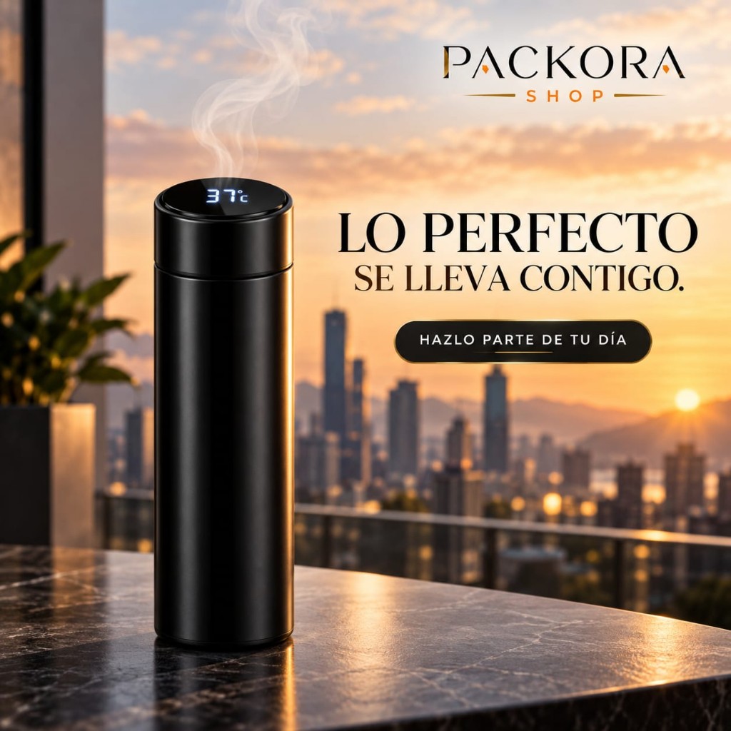 Termo Inteligente Digital 500 ml con Pantalla de Temperatura