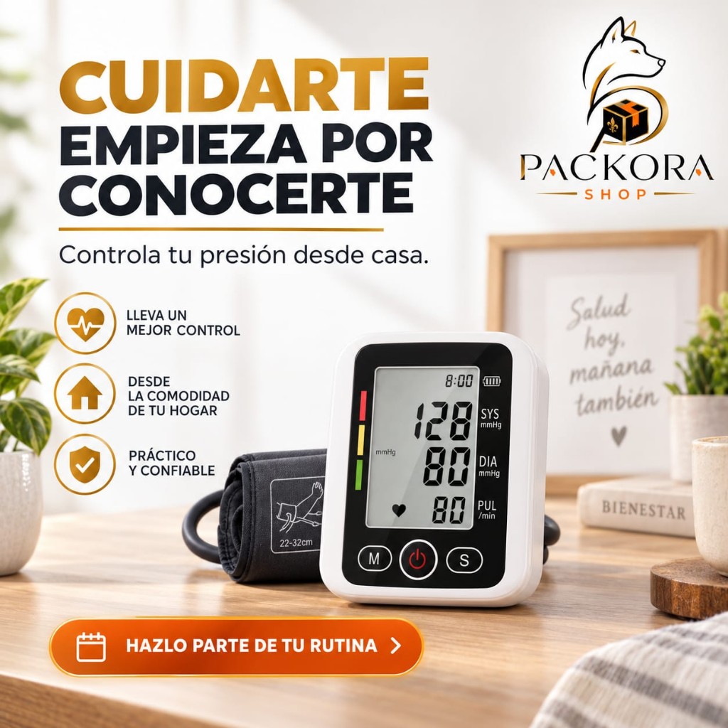 Tensiómetro Digital de Brazo Automático con Voz en Español