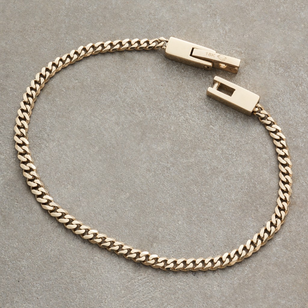 PULSO CUBANO / 2 MM - ORO LAMINADO 18K
