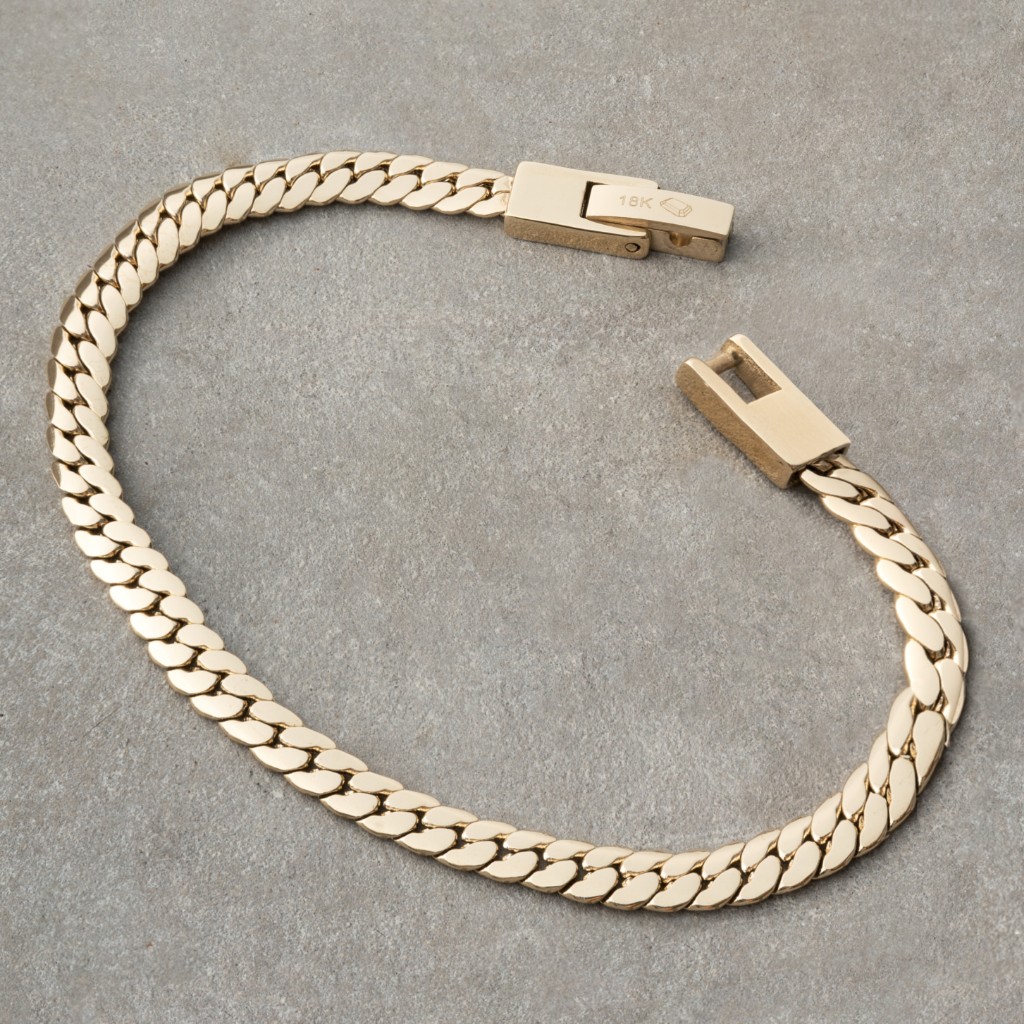 PULSO SERPIENTE / 4 MM - ORO LAMINADO 18K
