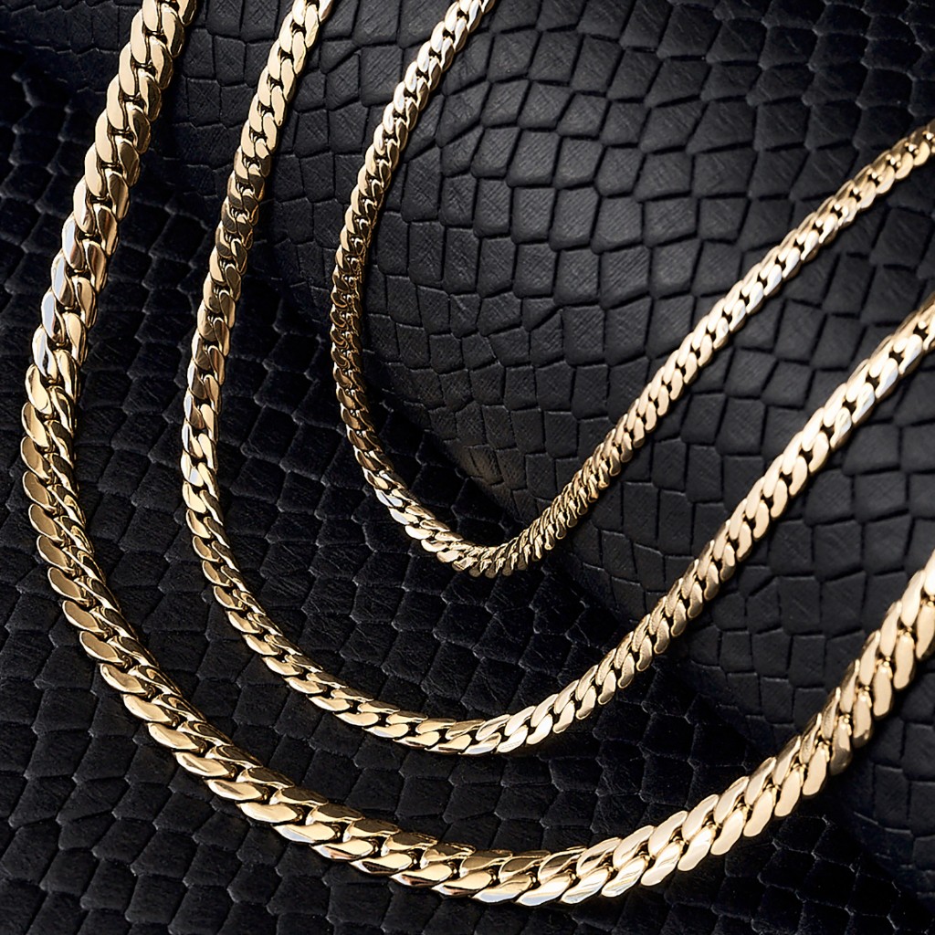 CADENA SERPIENTE / 2 MM - ORO LAMINADO 18K