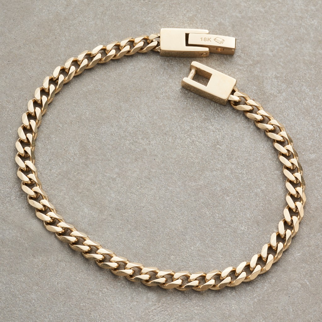 PULSO CUBANO / 4 MM - ORO LAMINADO 18K