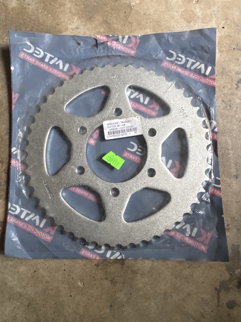 SPROCKET TRASERO KIMTEC GXT200 48T 428 KR 64511GXT20048T