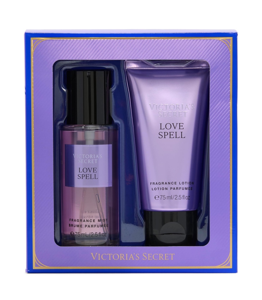 Kit Victoria's Secret Love Spell – Body Splash + Loção – Feminino