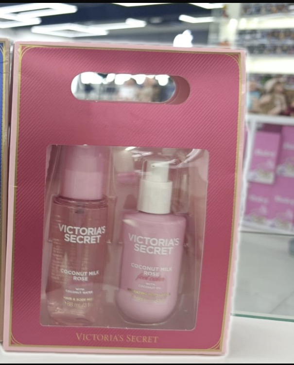 Kit Victoria's Secret Coconut – Body Splash + Loção – Feminino