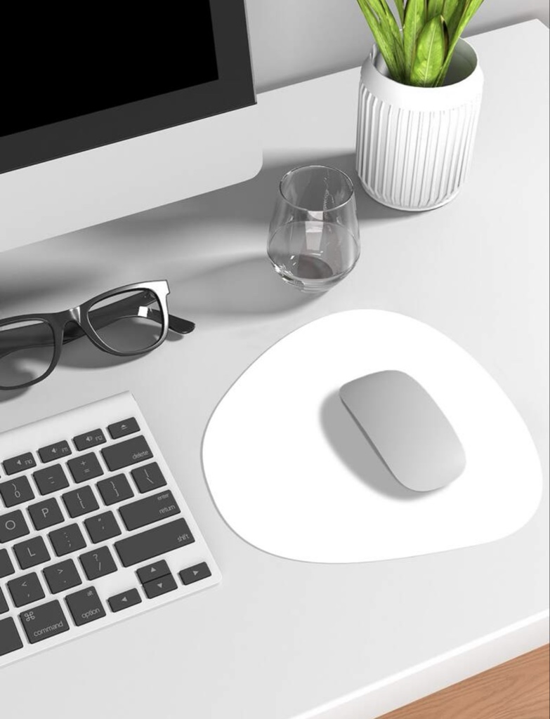 Mouse pad blanco