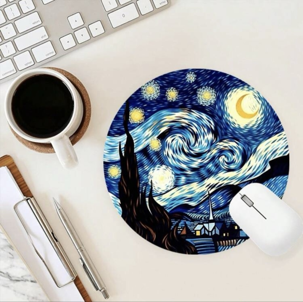 Mouse pad artistico circular