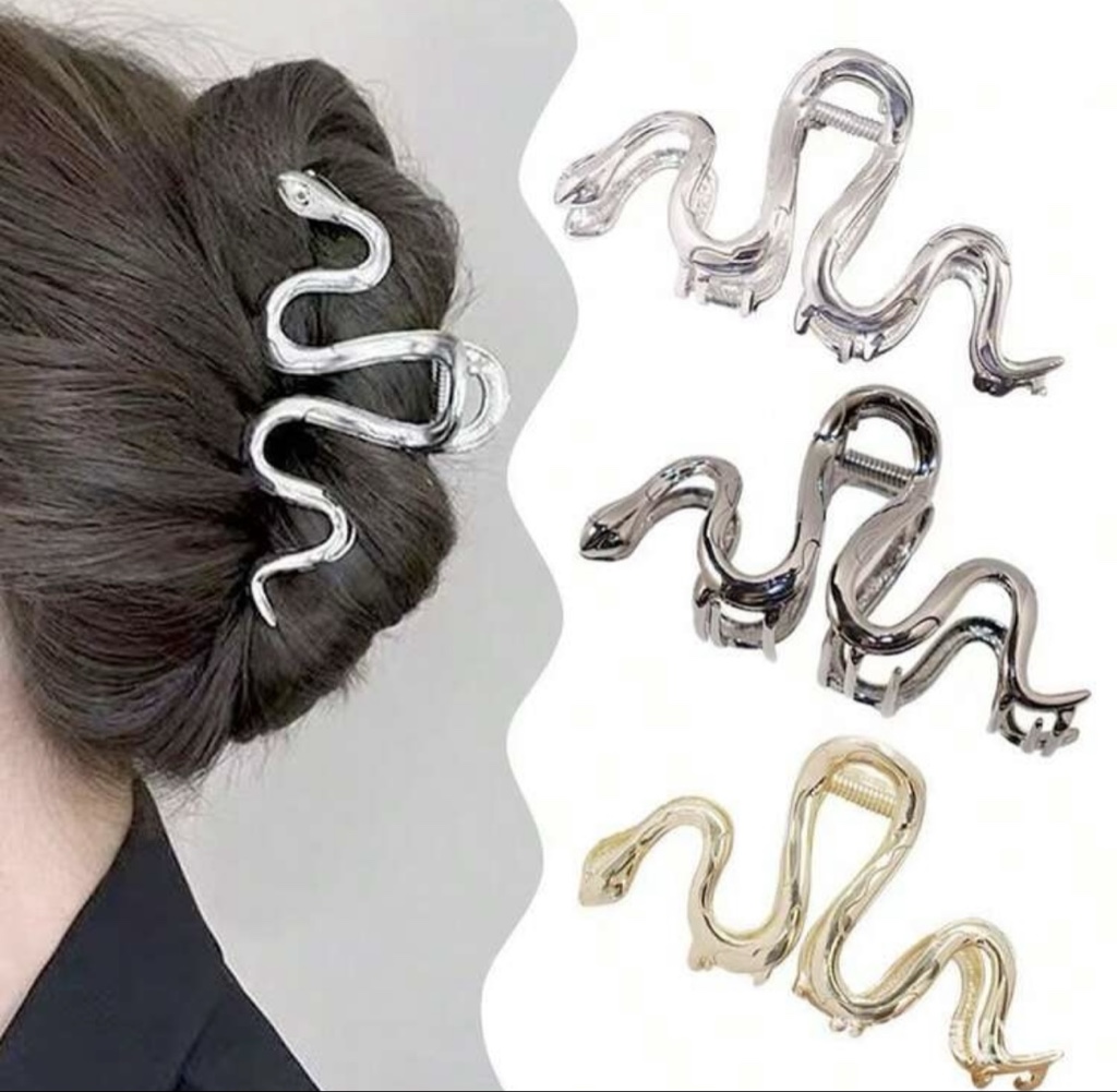 Clip para cabello serpiente