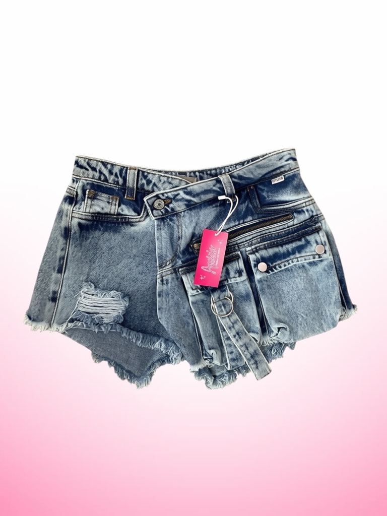 Short denim bolsillos